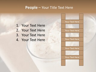 Ice Dessert Milk PowerPoint Template
