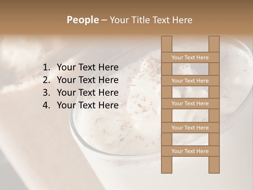 Ice Dessert Milk PowerPoint Template