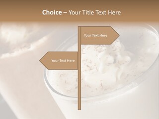 Ice Dessert Milk PowerPoint Template