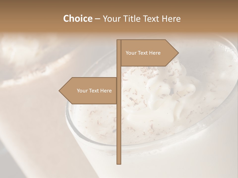 Ice Dessert Milk PowerPoint Template