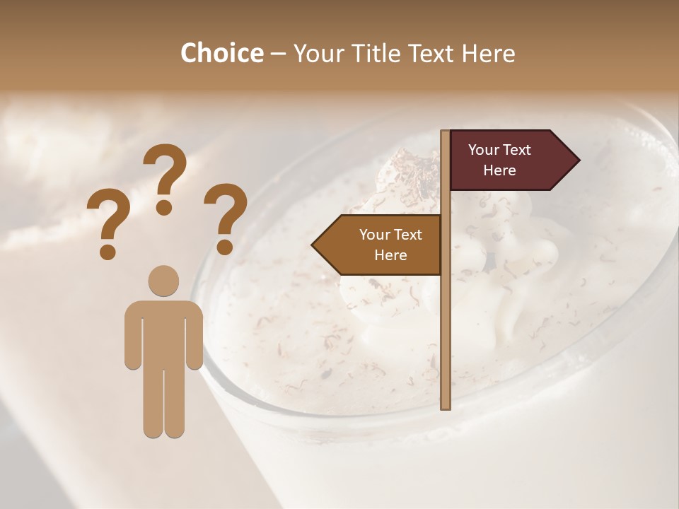 Ice Dessert Milk PowerPoint Template