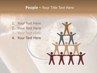Ice Dessert Milk PowerPoint Template