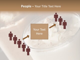 Ice Dessert Milk PowerPoint Template