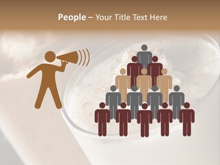 Ice Dessert Milk PowerPoint Template