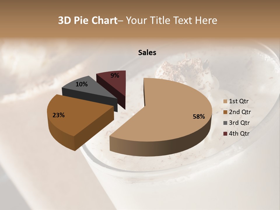 Ice Dessert Milk PowerPoint Template