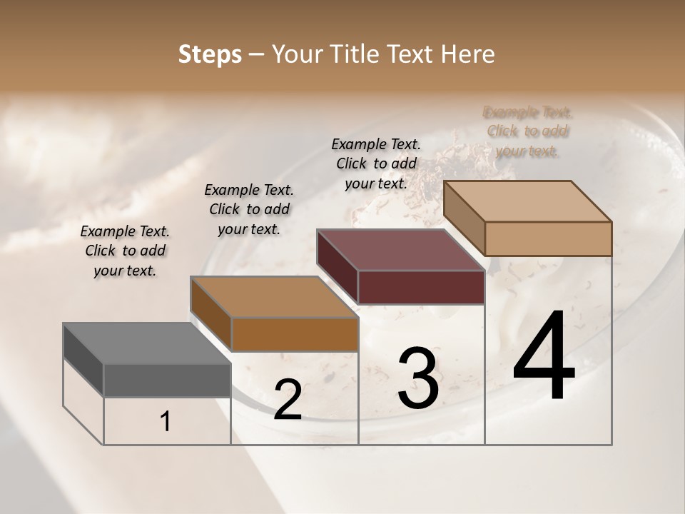 Ice Dessert Milk PowerPoint Template