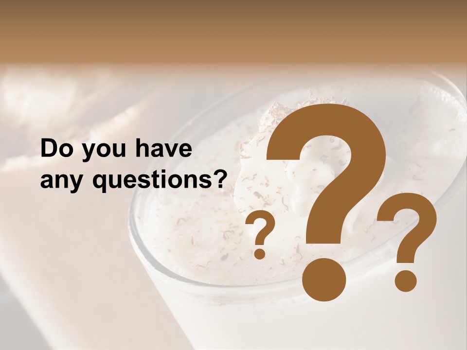 Ice Dessert Milk PowerPoint Template