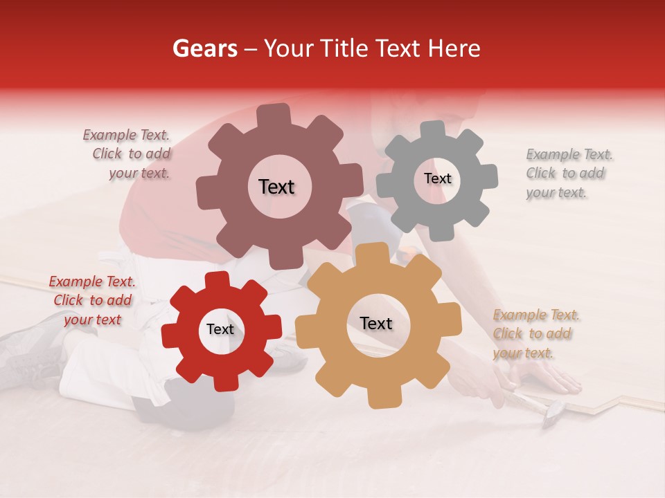 Indoor Construction Constructor PowerPoint Template