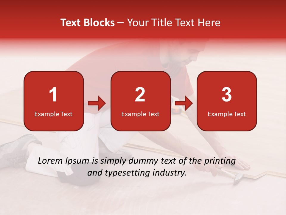 Indoor Construction Constructor PowerPoint Template