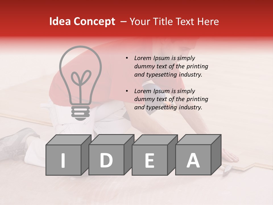 Indoor Construction Constructor PowerPoint Template