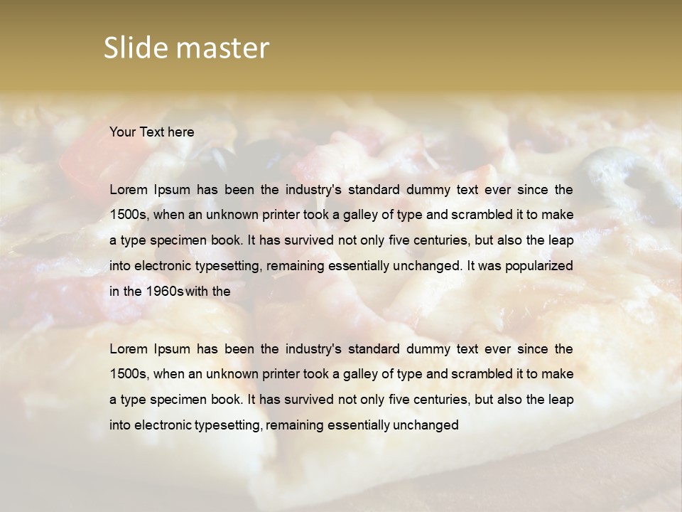 Fastfood Meat Supper Sated PowerPoint Template