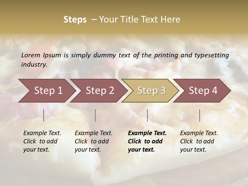 Fastfood Meat Supper Sated PowerPoint Template