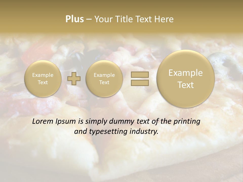 Fastfood Meat Supper Sated PowerPoint Template