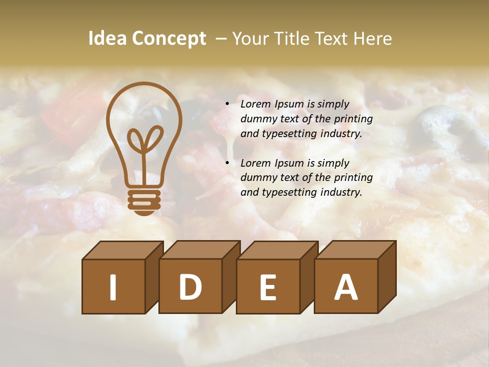 Fastfood Meat Supper Sated PowerPoint Template