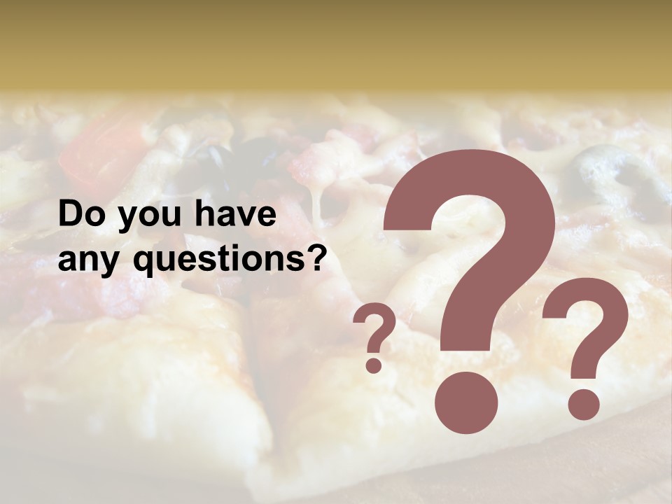 Fastfood Meat Supper Sated PowerPoint Template