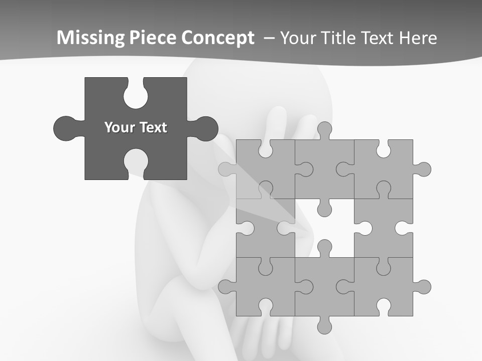 Sadness Grey Unhappy PowerPoint Template