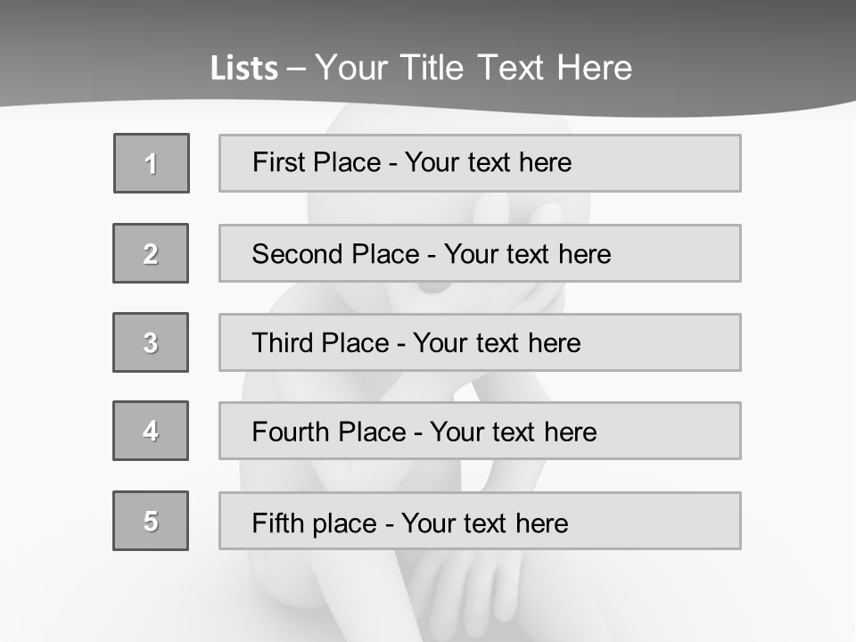 Sadness Grey Unhappy PowerPoint Template