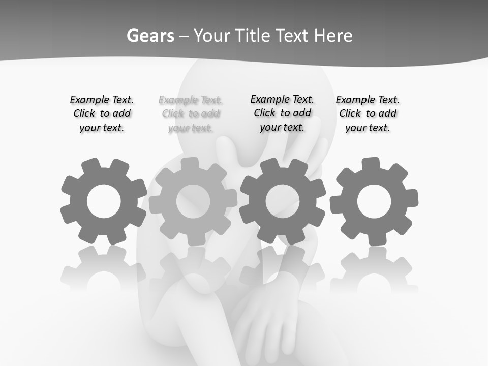 Sadness Grey Unhappy PowerPoint Template