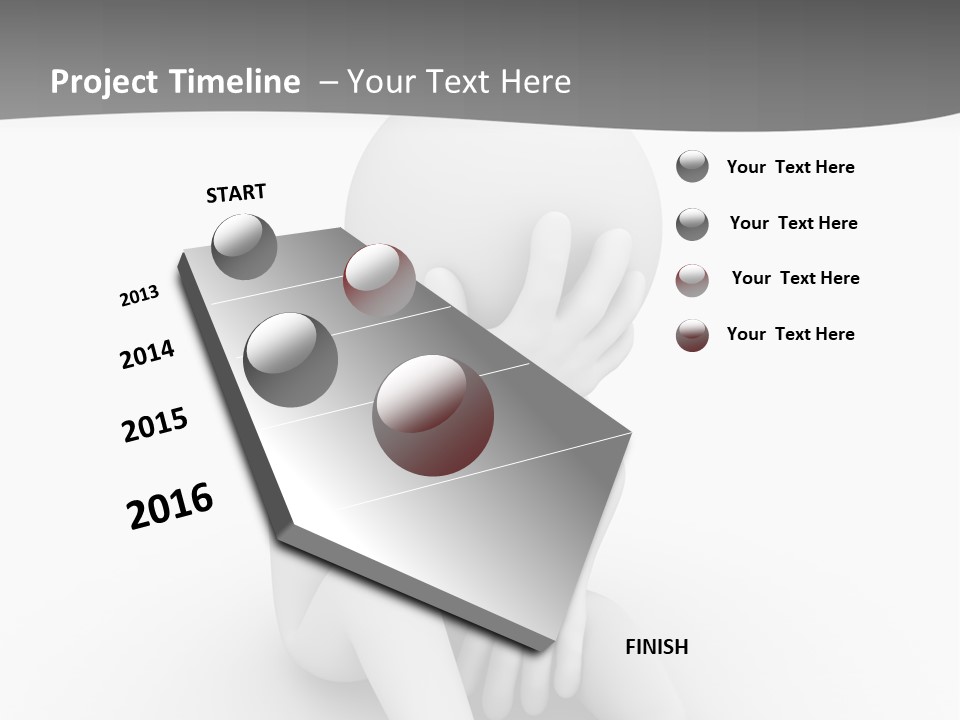 Sadness Grey Unhappy PowerPoint Template