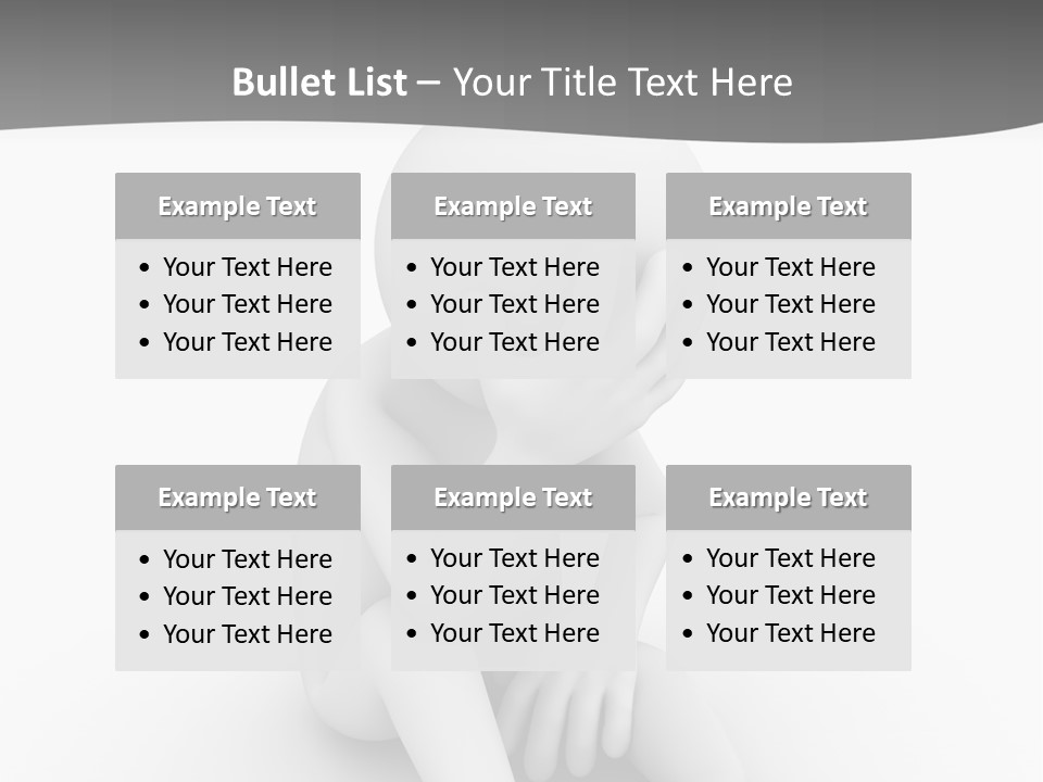 Sadness Grey Unhappy PowerPoint Template