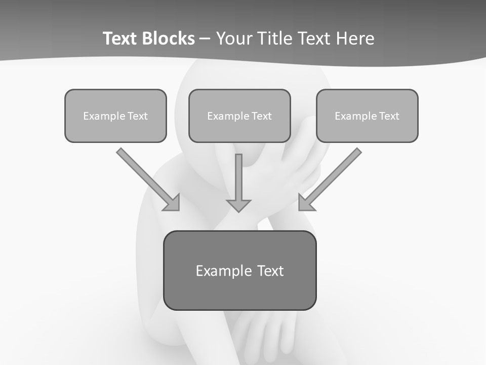 Sadness Grey Unhappy PowerPoint Template