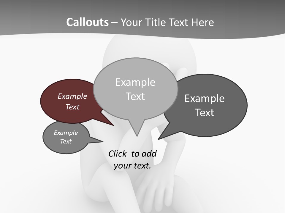 Sadness Grey Unhappy PowerPoint Template