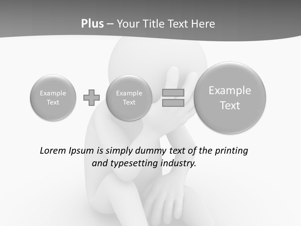 Sadness Grey Unhappy PowerPoint Template
