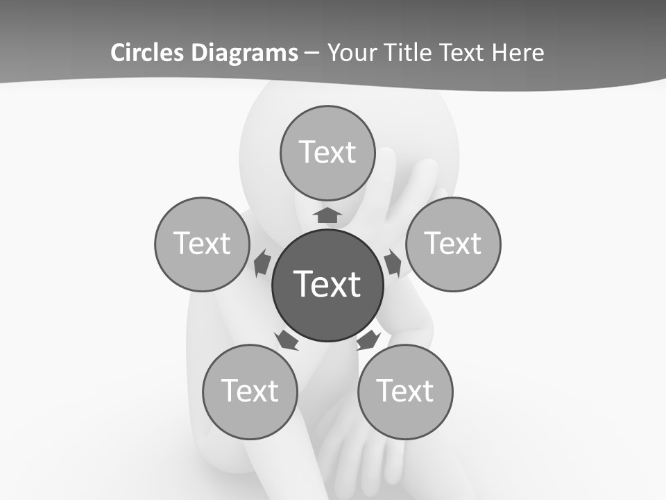 Sadness Grey Unhappy PowerPoint Template