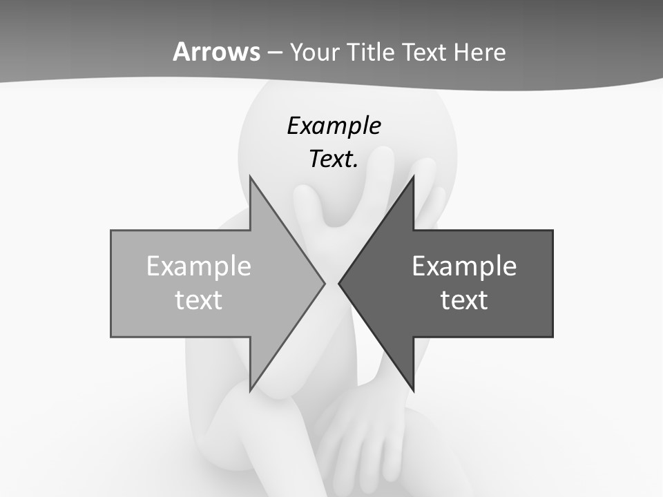 Sadness Grey Unhappy PowerPoint Template