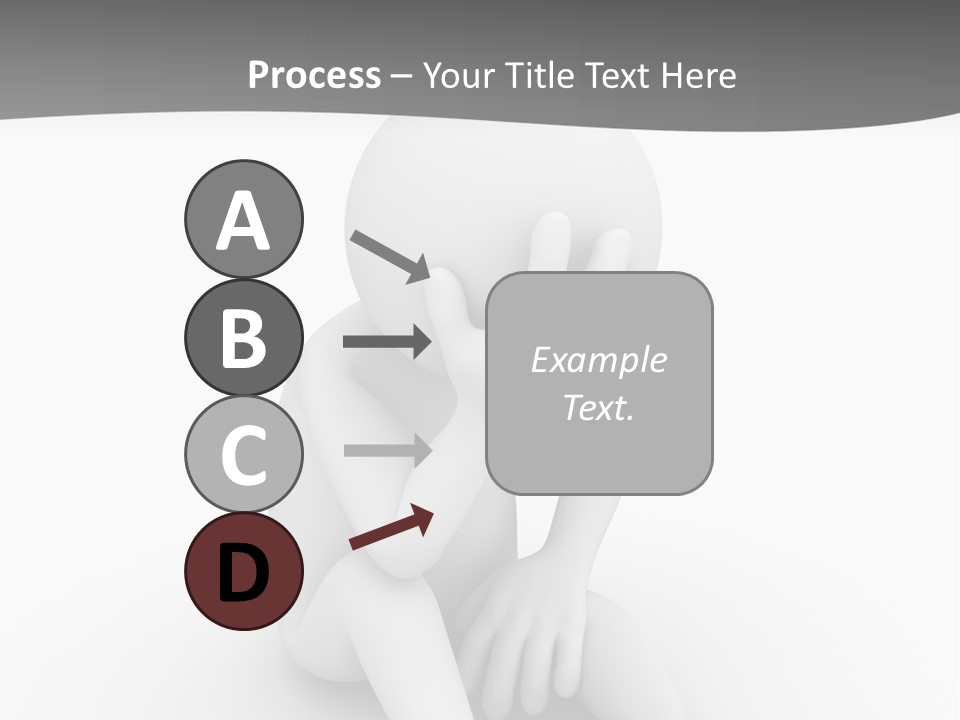 Sadness Grey Unhappy PowerPoint Template