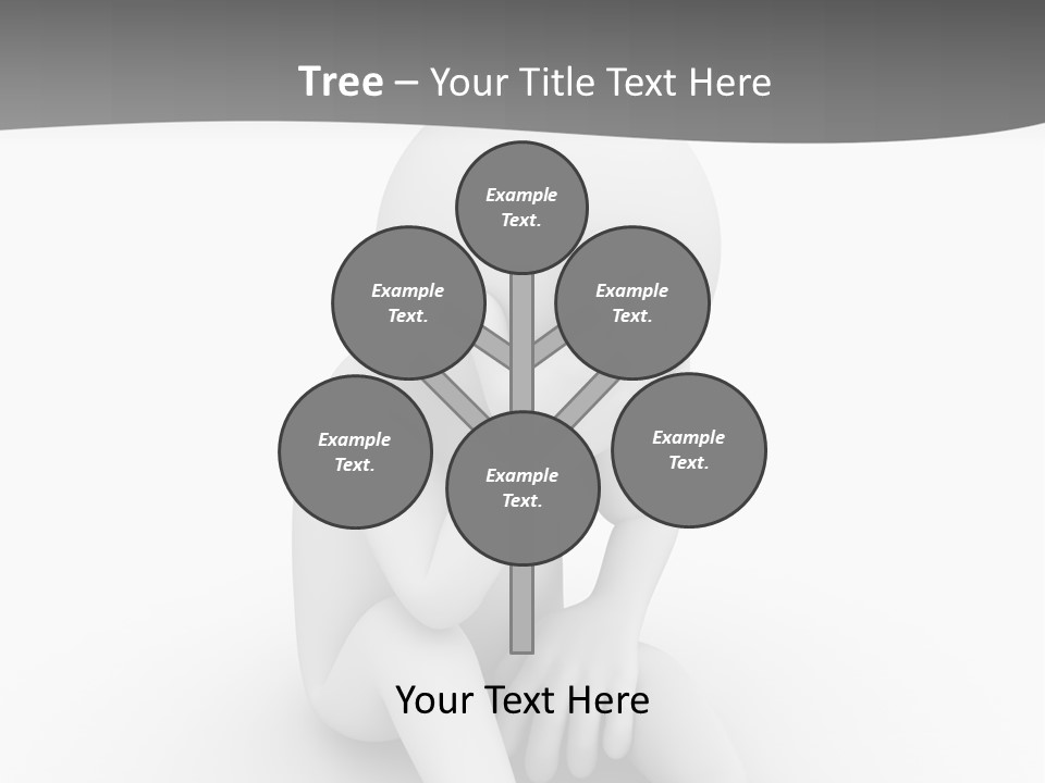 Sadness Grey Unhappy PowerPoint Template