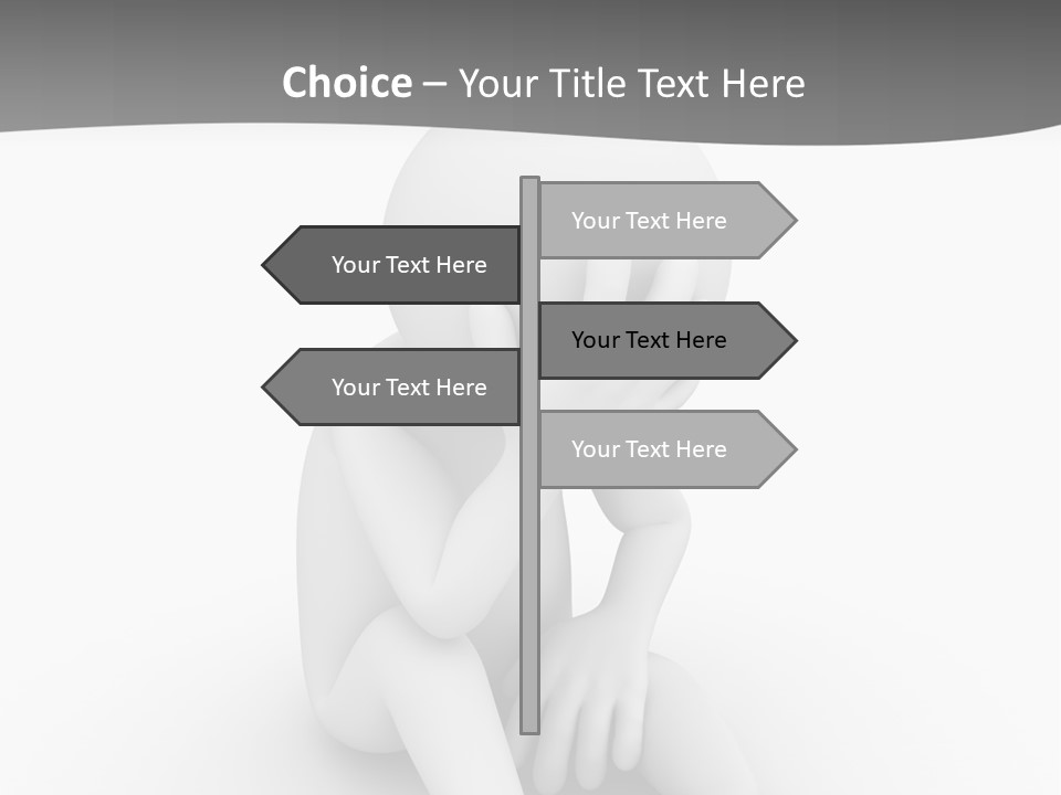 Sadness Grey Unhappy PowerPoint Template