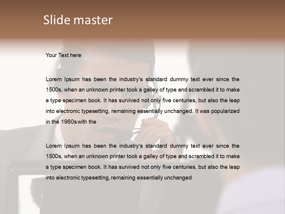 Friendly Call Face PowerPoint Template