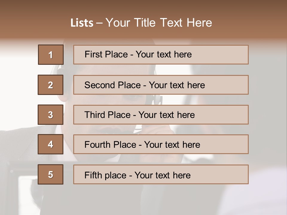Friendly Call Face PowerPoint Template