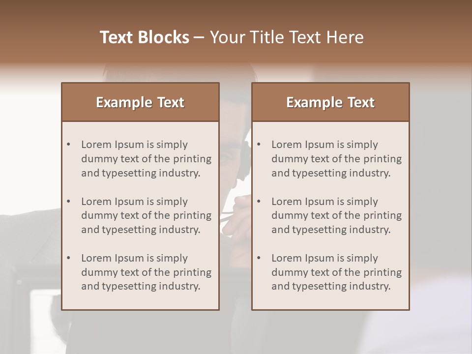 Friendly Call Face PowerPoint Template