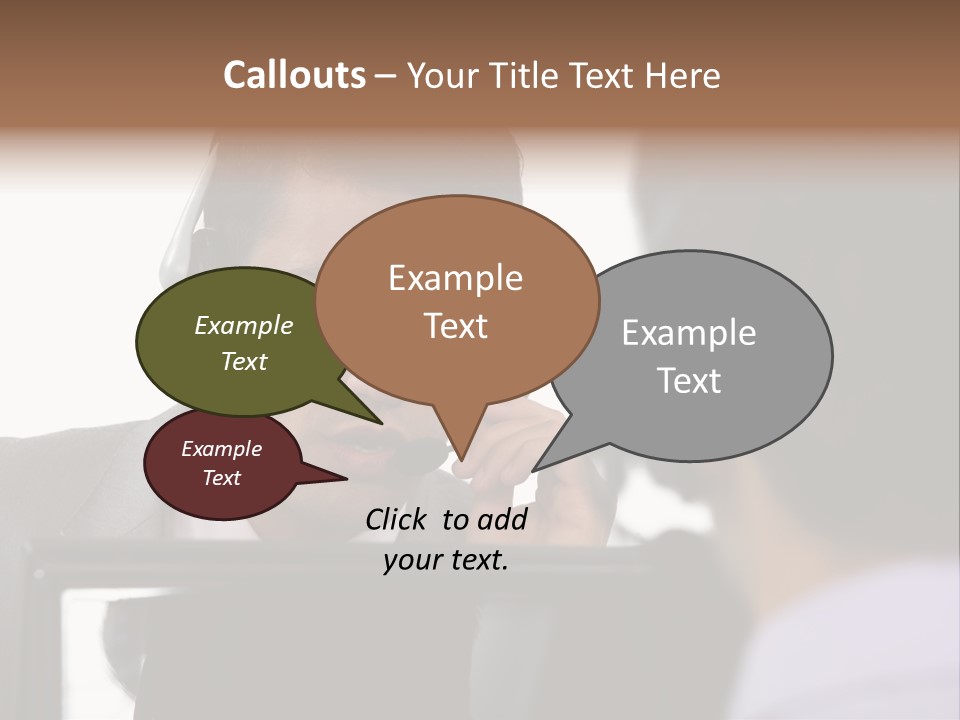 Friendly Call Face PowerPoint Template