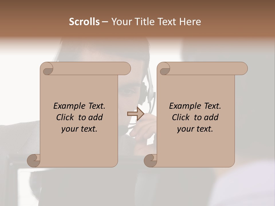 Friendly Call Face PowerPoint Template