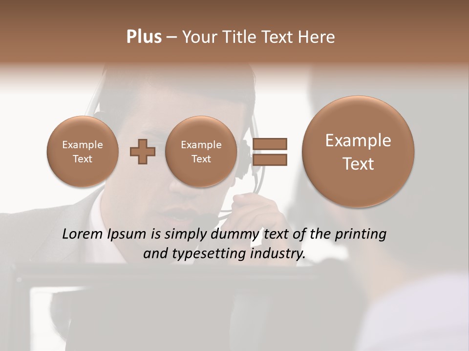 Friendly Call Face PowerPoint Template