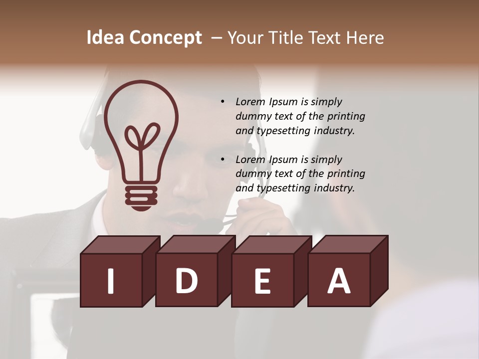 Friendly Call Face PowerPoint Template