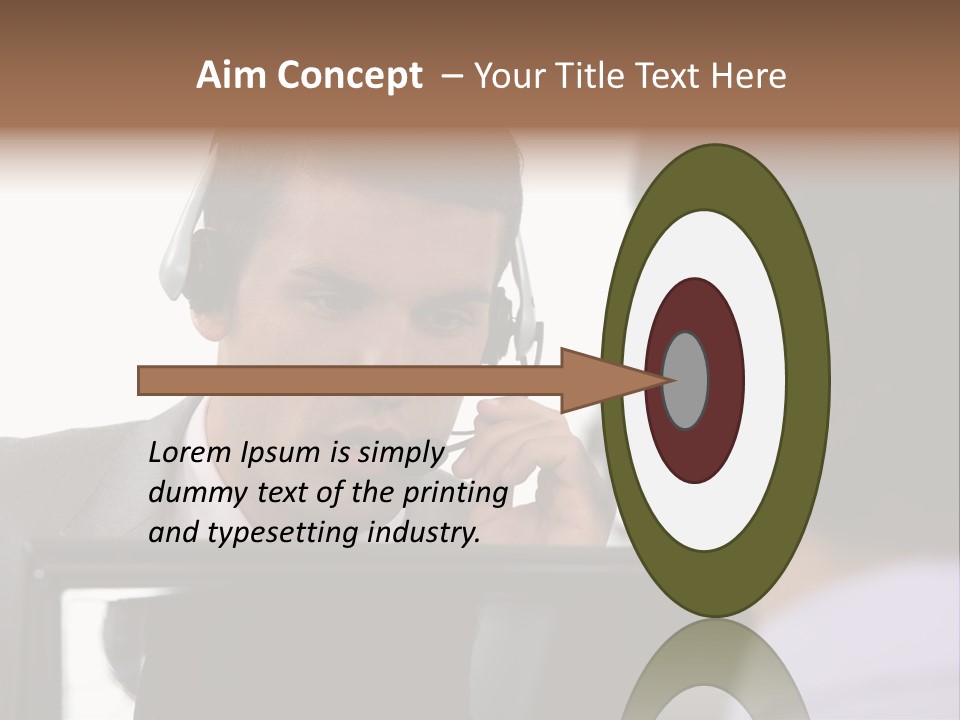 Friendly Call Face PowerPoint Template