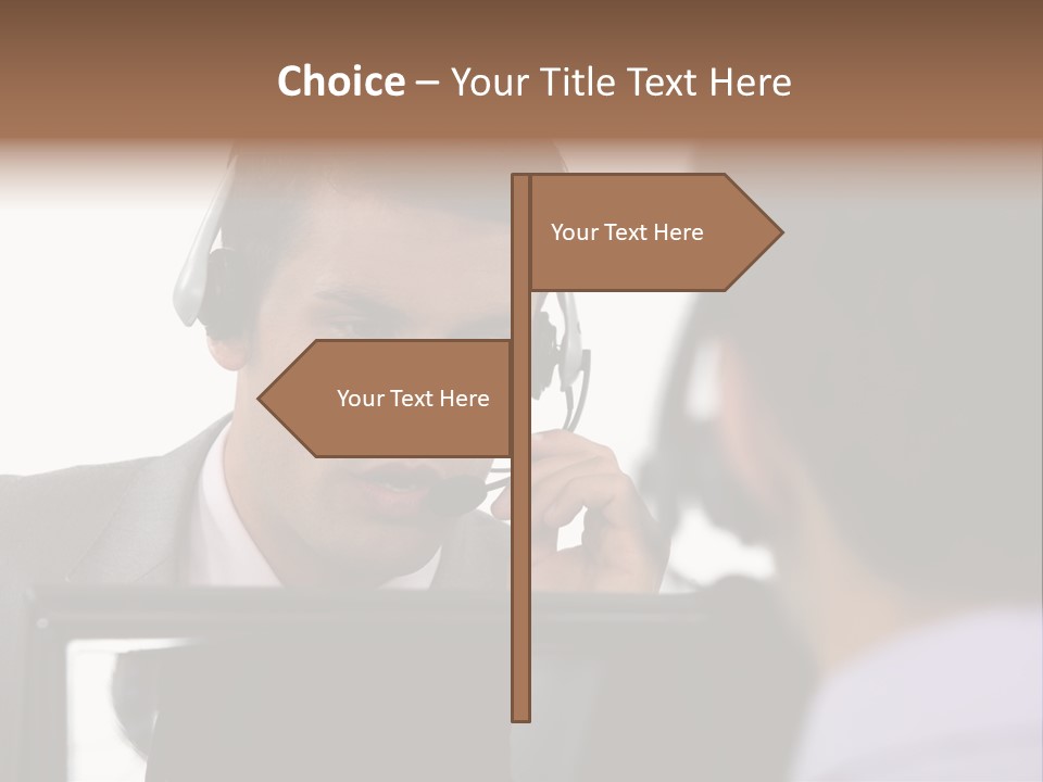 Friendly Call Face PowerPoint Template