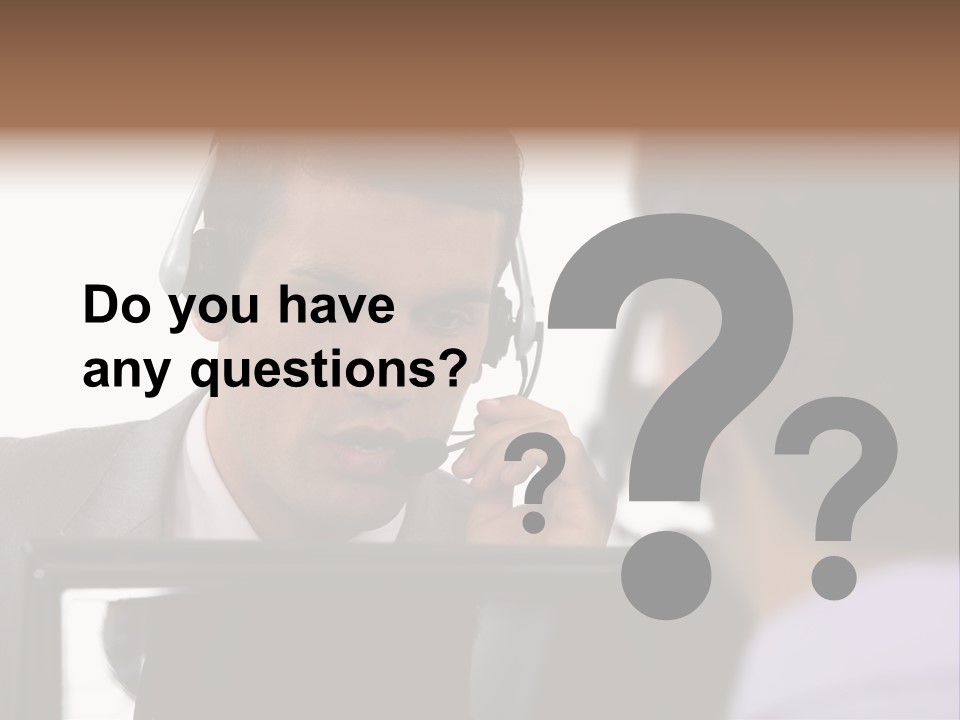 Friendly Call Face PowerPoint Template