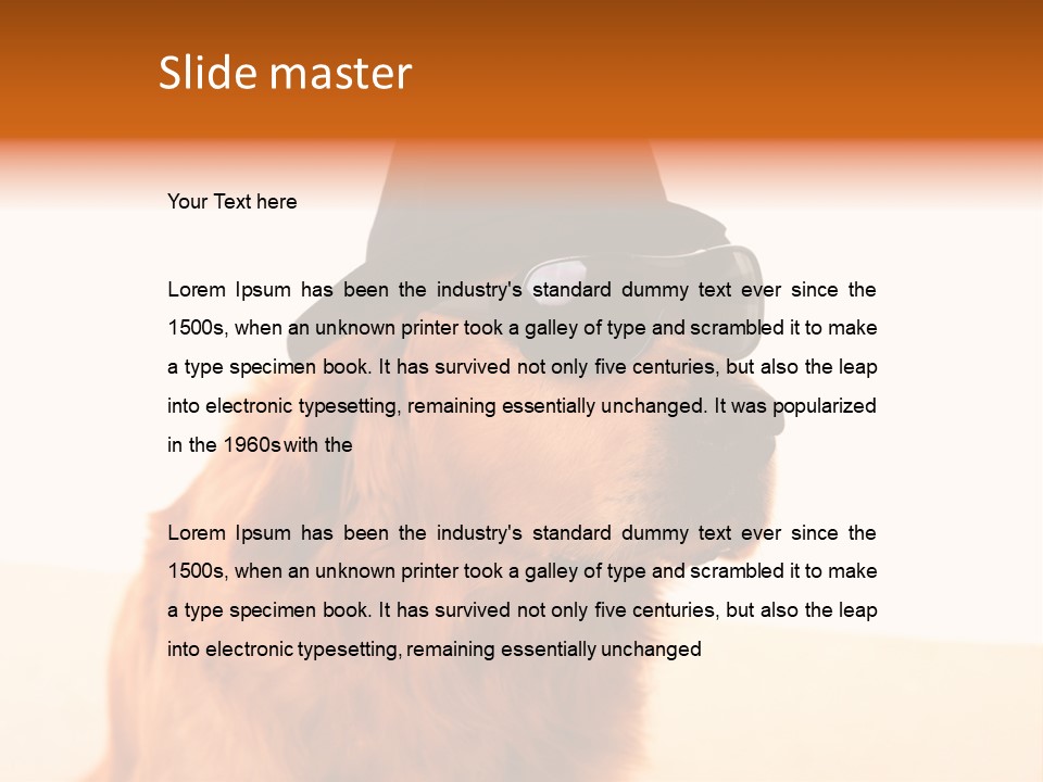 Healthy Background Pup PowerPoint Template