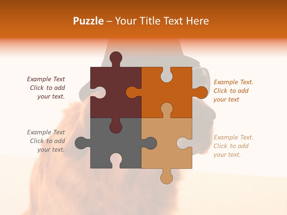 Healthy Background Pup PowerPoint Template