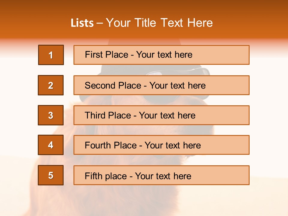 Healthy Background Pup PowerPoint Template