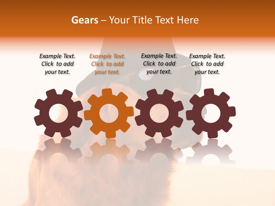 Healthy Background Pup PowerPoint Template