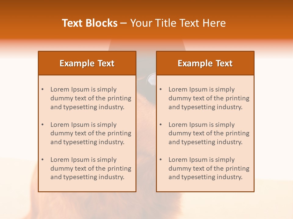Healthy Background Pup PowerPoint Template