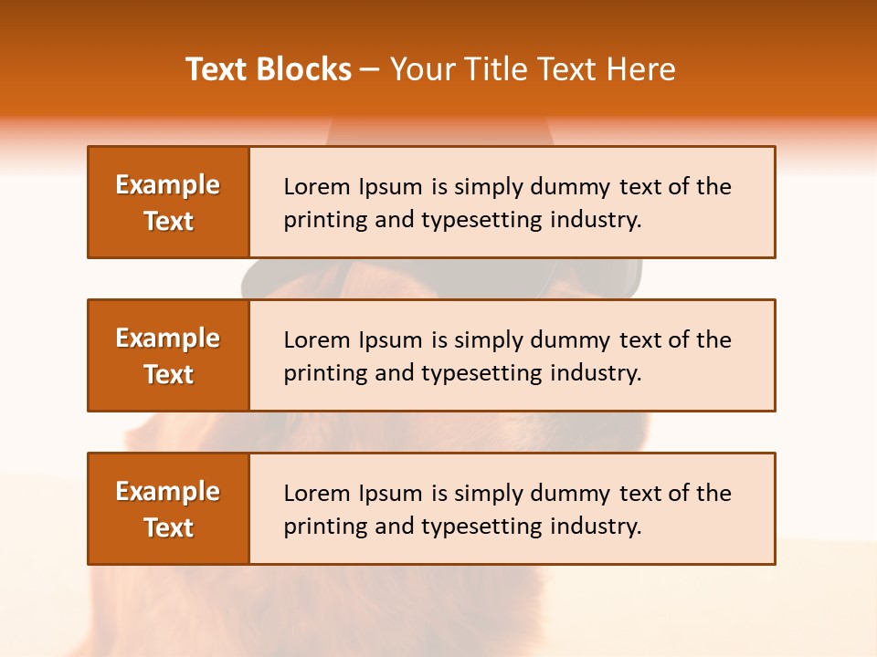 Healthy Background Pup PowerPoint Template