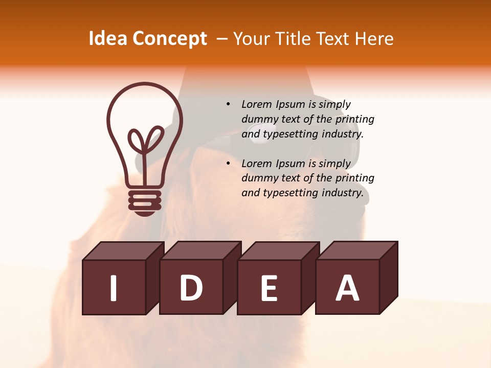 Healthy Background Pup PowerPoint Template