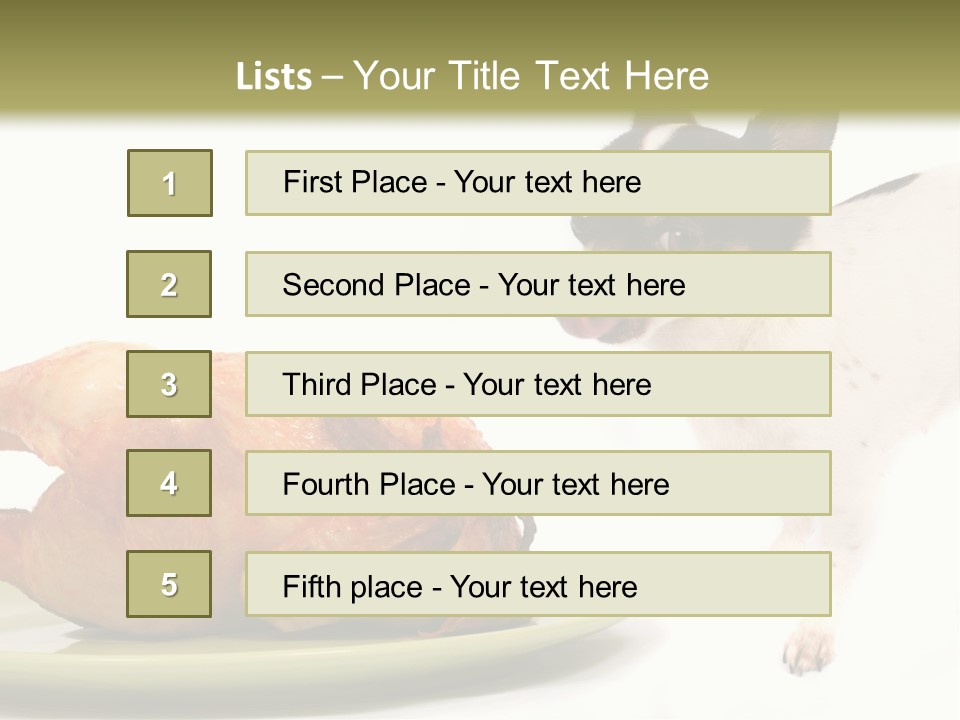 Dinner Shorthaired Shorthair PowerPoint Template